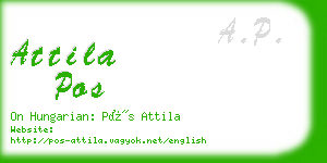 attila pos business card